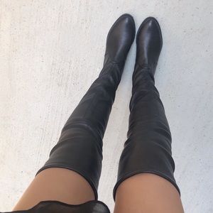 Stuart Weitzman leather lowland boots